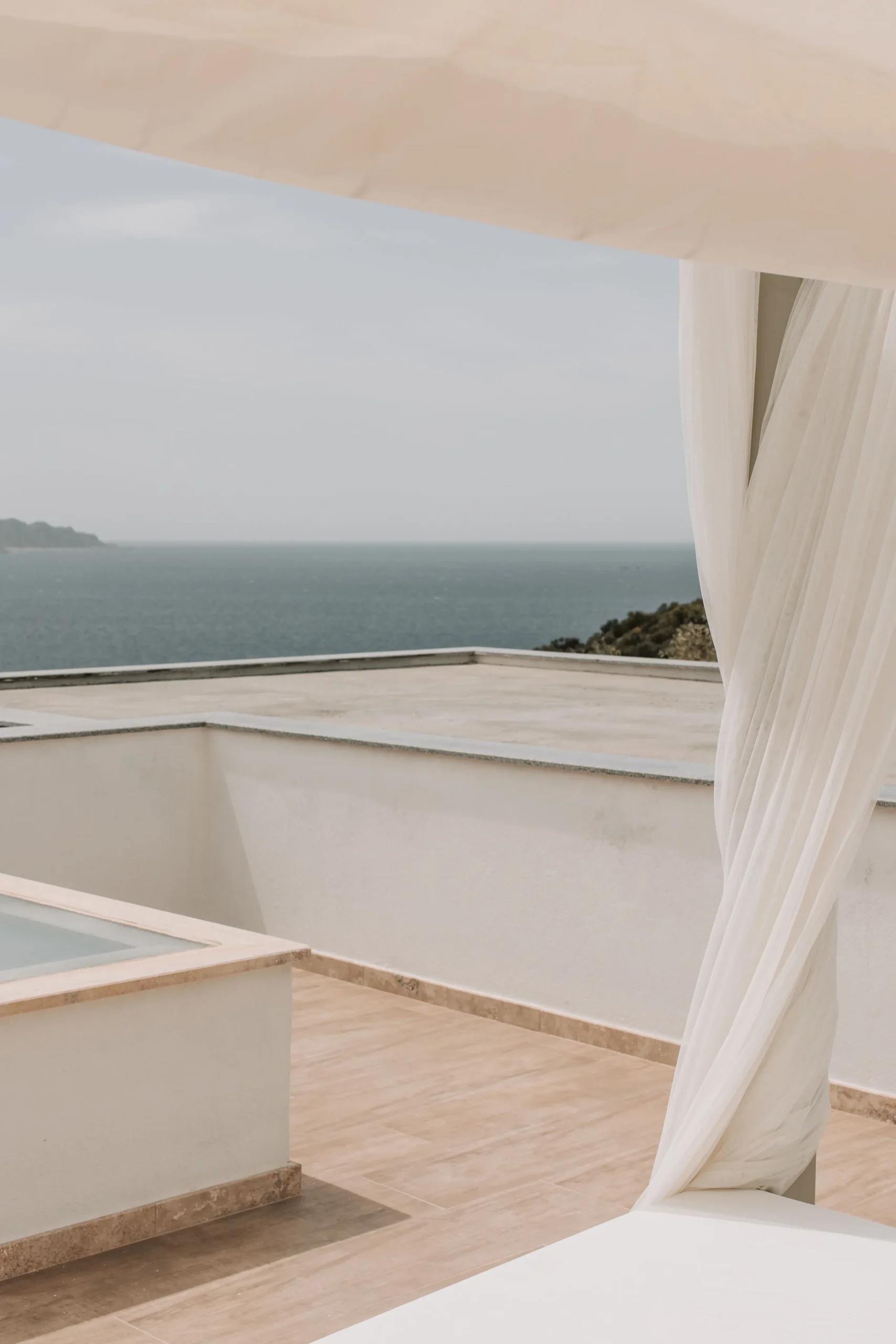 Sea air on a shaded terrace