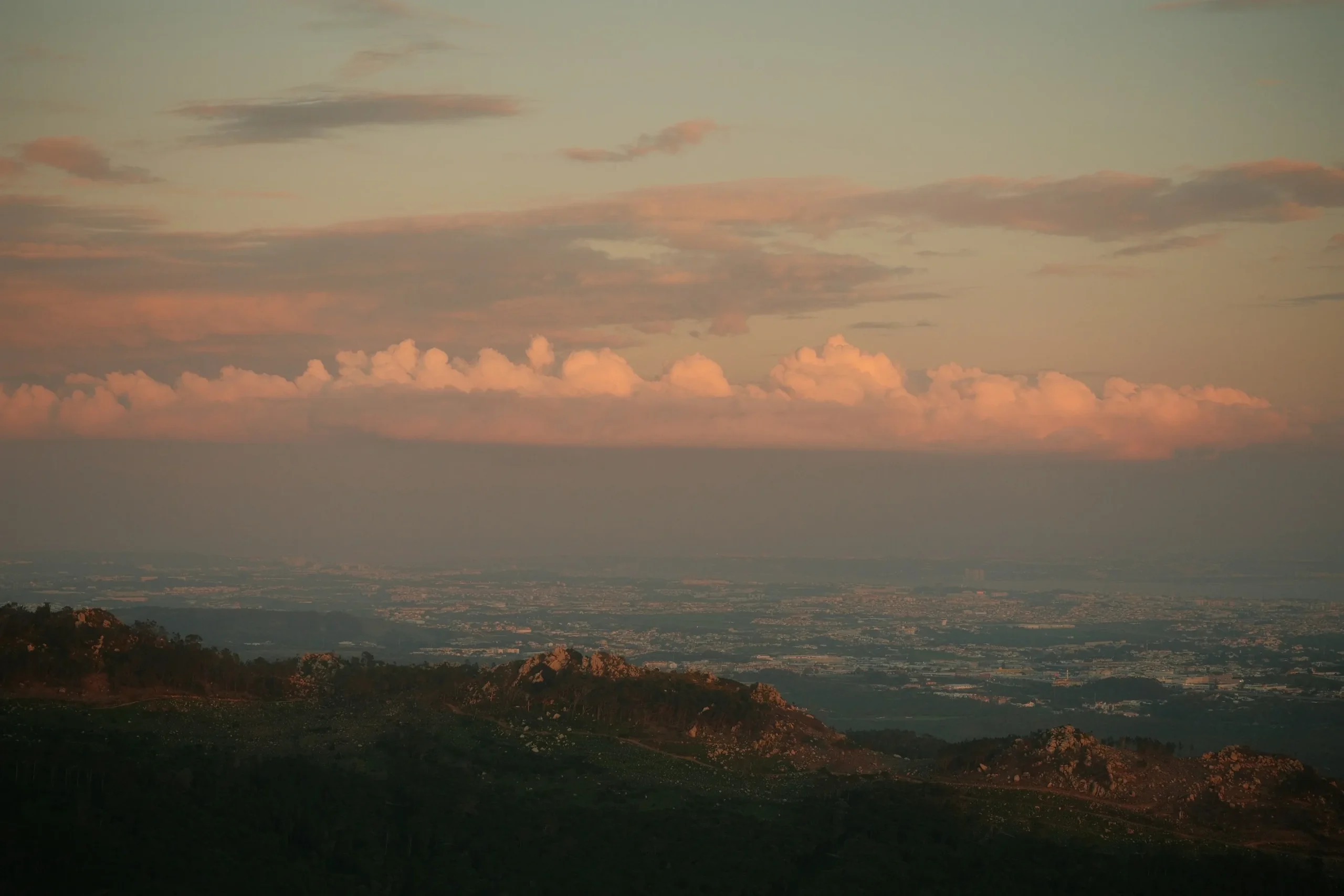 Sintra hills at dusk